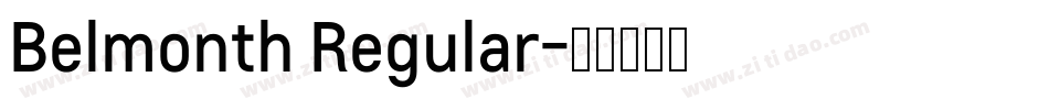 Belmonth Regular字体转换